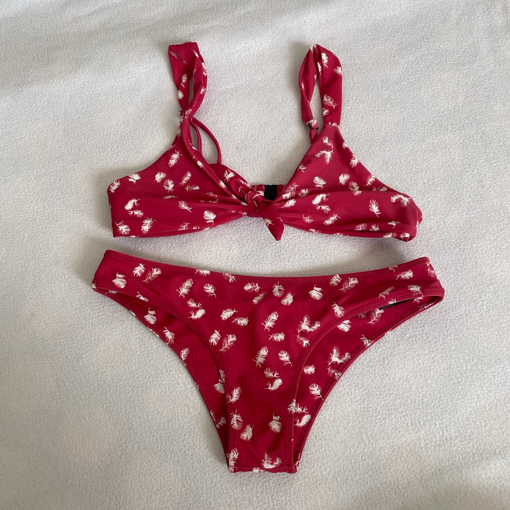 Blackbough Bikini Set in Flamenco